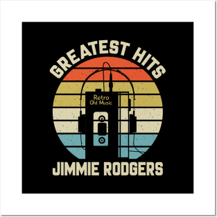 Greatest Hits Jimmie Retro Walkman Rodgers Vintage Art Posters and Art